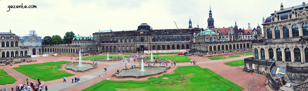 Zwinger Sarayı Panoramik görünüm